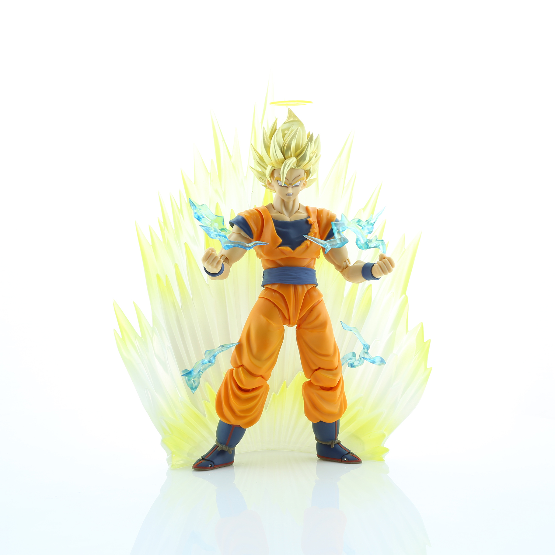 Boneco do goku articulado super sayajin 2 fullpower